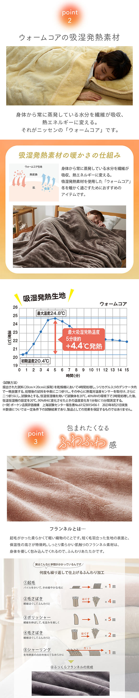 吸湿発熱フランネル2枚合わせ中わた入り毛布 蓄熱保温わた入 ウォームコア シングル あったか SBE DP nissen ニッセン