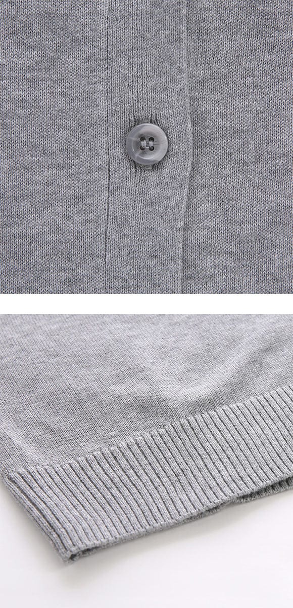 ニッセン 綿混シンプルニットカーディガン UVカット 毛玉になりにくい SM nissen