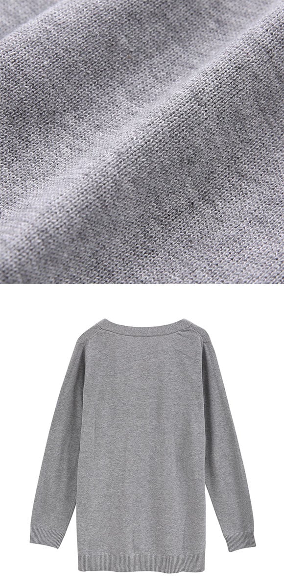 ニッセン 綿混シンプルニットカーディガン UVカット 毛玉になりにくい L LL 3L nissen