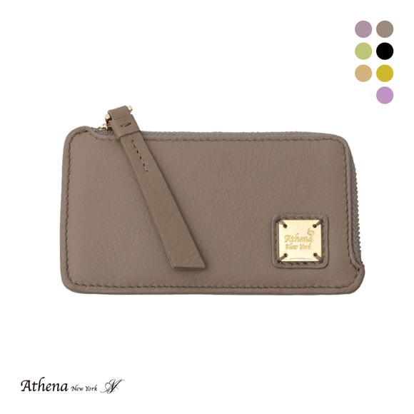 アシーナニューヨーク カードパース ロゴプレート リボン Athena New York