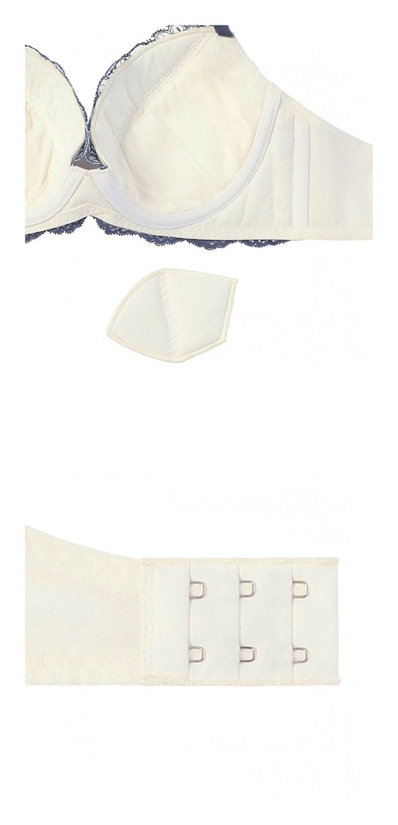 アモスタイル 脇高ブラ AMST1529 ボタニカルモザイク ブラセット ブラジャー ショーツ セット CD AMOSTYLE