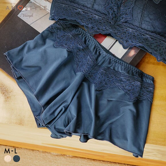 アモスタイル AMST1525 らくふわ ノンワイヤー ボーイズレングス ショーツ AMOSTYLE LBE DGY