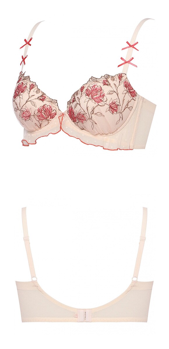 アモスタイル AMST1541 チャーミングラマー スリムライン プレイフルローズ 3/4カップブラジャー CD AMOSTYLE