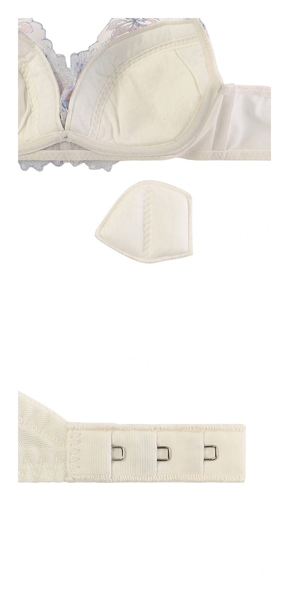 アモスタイル AMST529 デコルテビューティブラ フローラルハーモニー ブラセット ブラジャー ショーツ セット EF 大きいサイズ AMOSTYLE