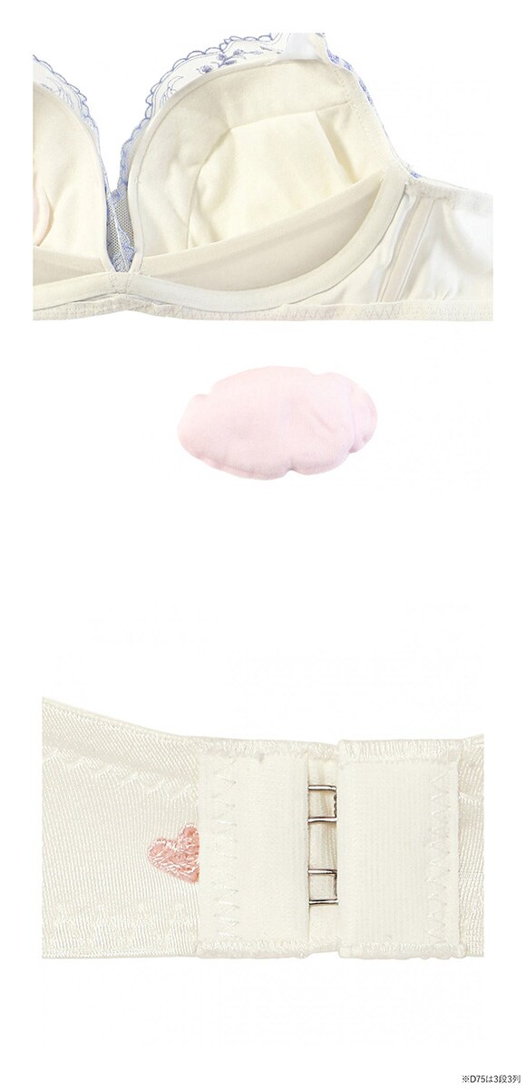 アモスタイル 夢見るブラ AMST1537 レインボーリリー ノンワイヤー ブラジャー BCD AMOSTYLE