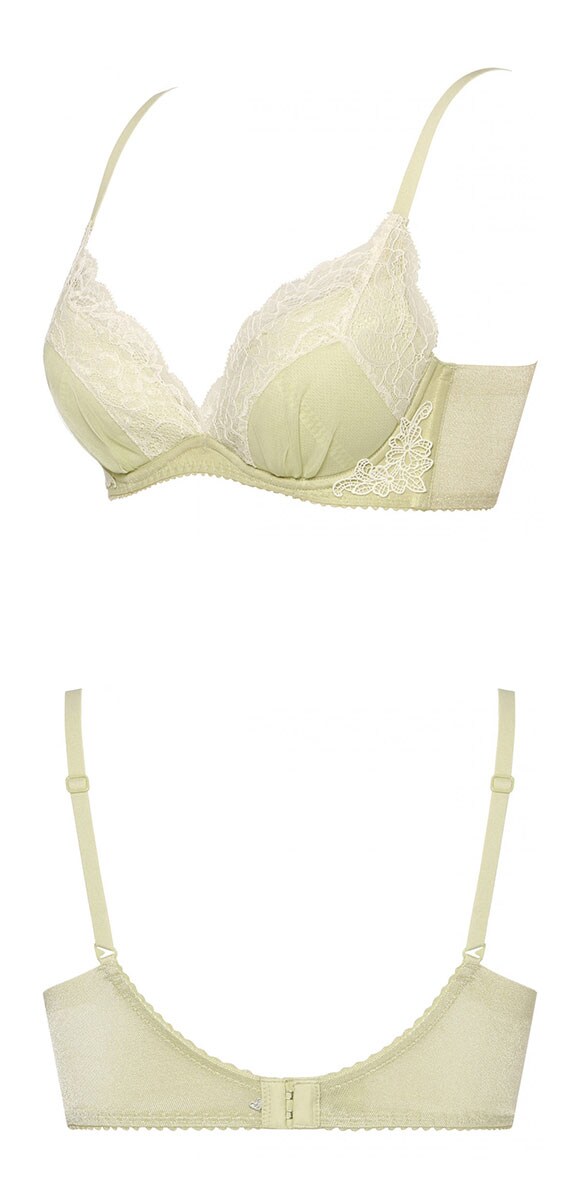 アモスタイル AMST1539 チャーミングラマー スリムライン DeepV ヴィンテージクロス 3/4カップ ブラジャー CD AMOSTYLE