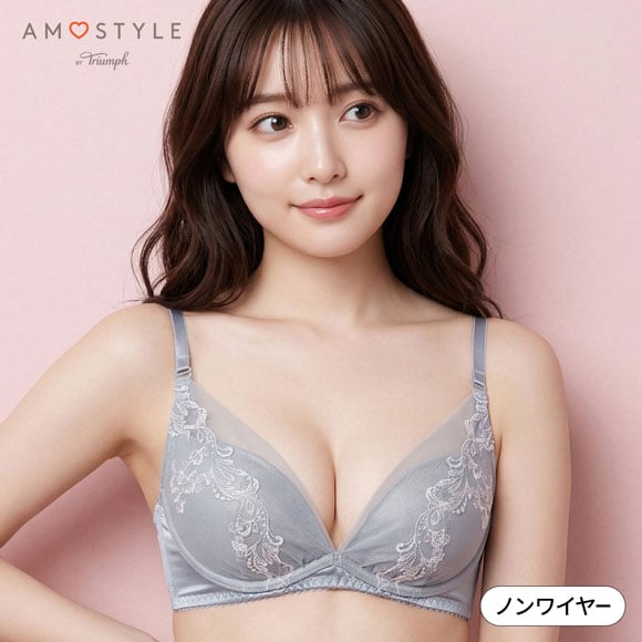 アモスタイル 夢みるブラ AMST1543 ヴィーナスエア エアリー ノンワイヤー ブラジャー ABCD AMOSTYLE