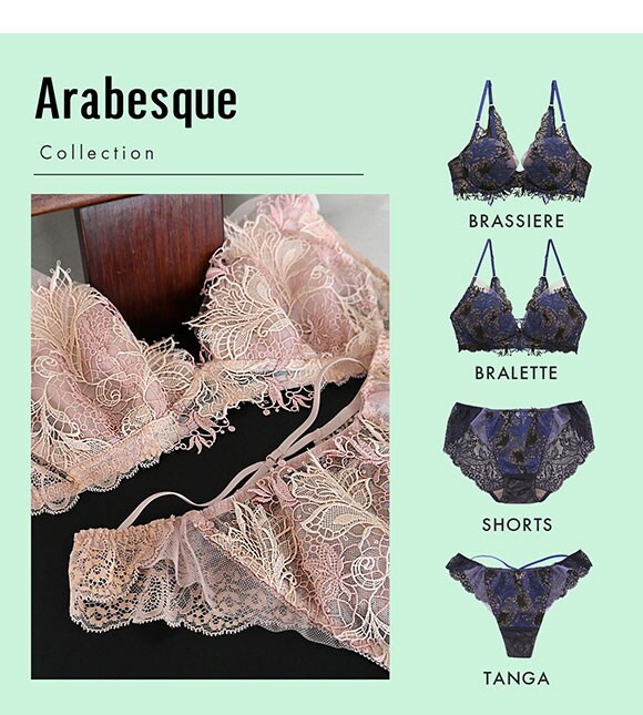 Arabesque アラベスク ショーツ スタンダード バックレース ML 単品 LA VIE A DEUX ラヴィアドゥ DOMESTIC UNDER