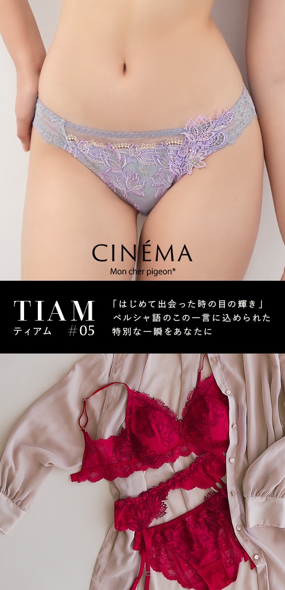 モンシェルピジョン Mon cher pigeon ティアム TIAM05 ショーツ スタンダード M L LL 単品 パンツ 透け感 上品 総レース ひびきにくい