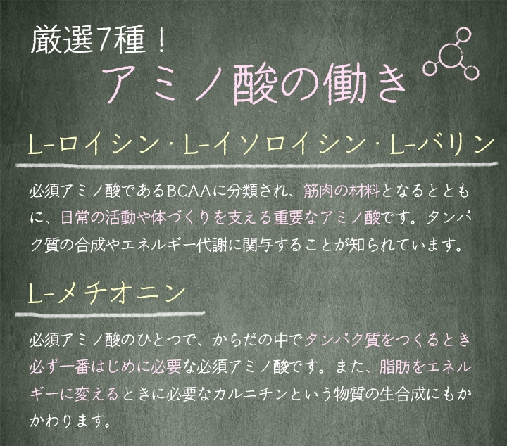 アミノ酸の働き1