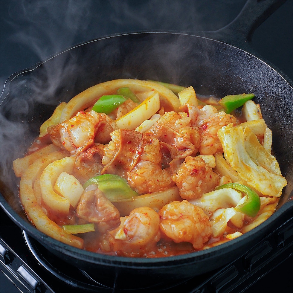 野菜を加えれば、さらにおいしいコプチャンです