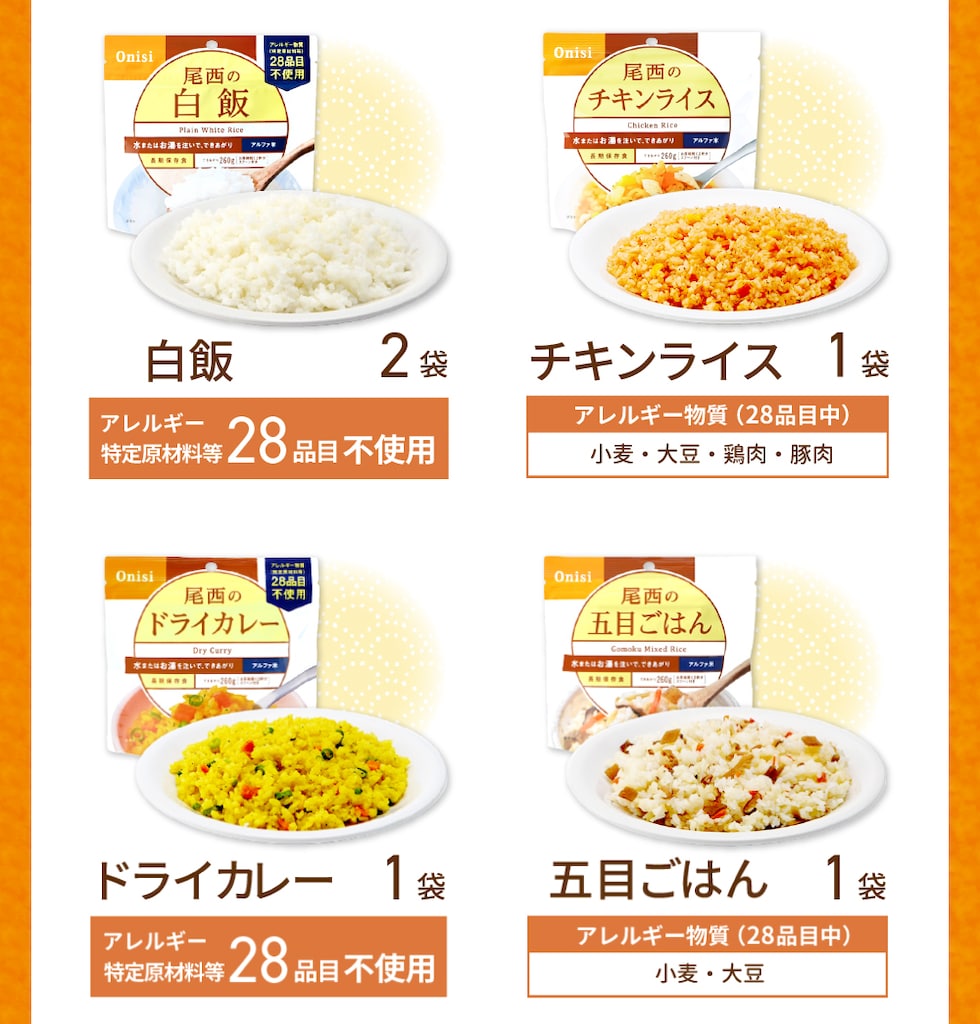 内容品詳細-アルファ米2