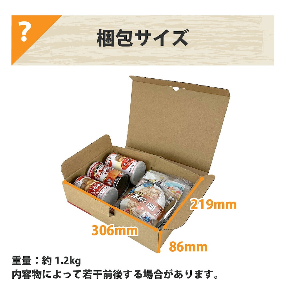 1人用/3日分(9食) 非常食セット A4サイズBOX入 アルファ米/パンの缶詰