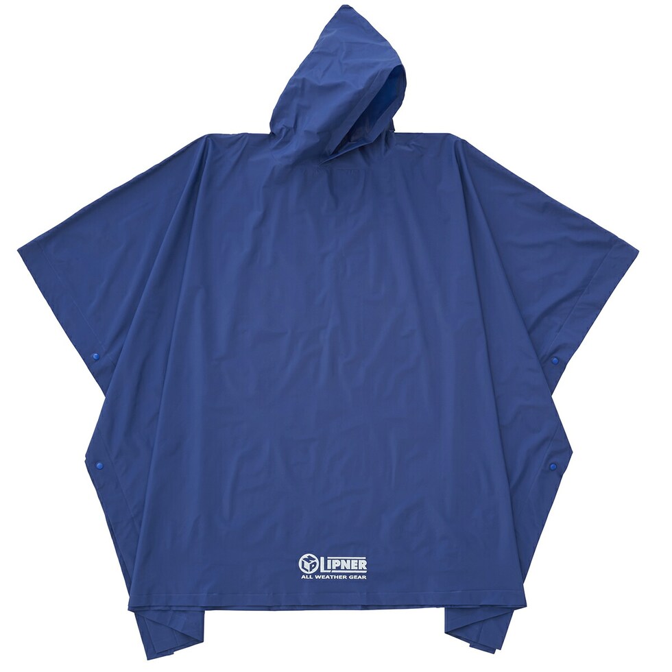 PVC素材で防水仕様!全3色展開のポンチョ