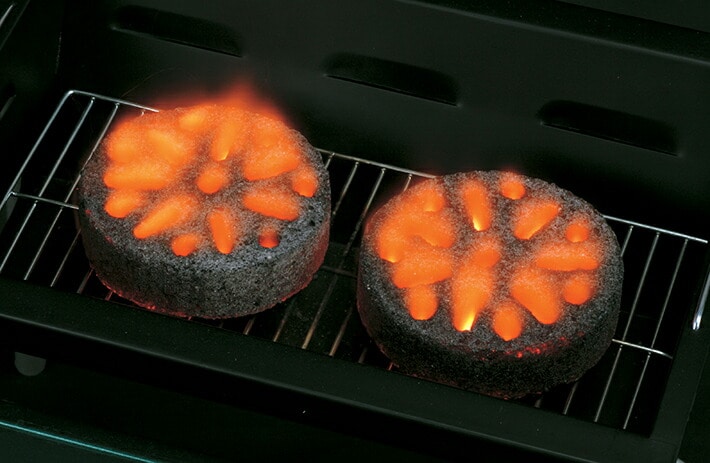 即着火！1分でバーベキュー開始！