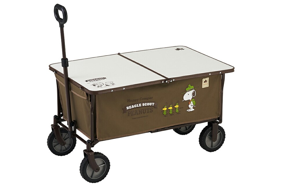 キャリーにオンして、テーブルに