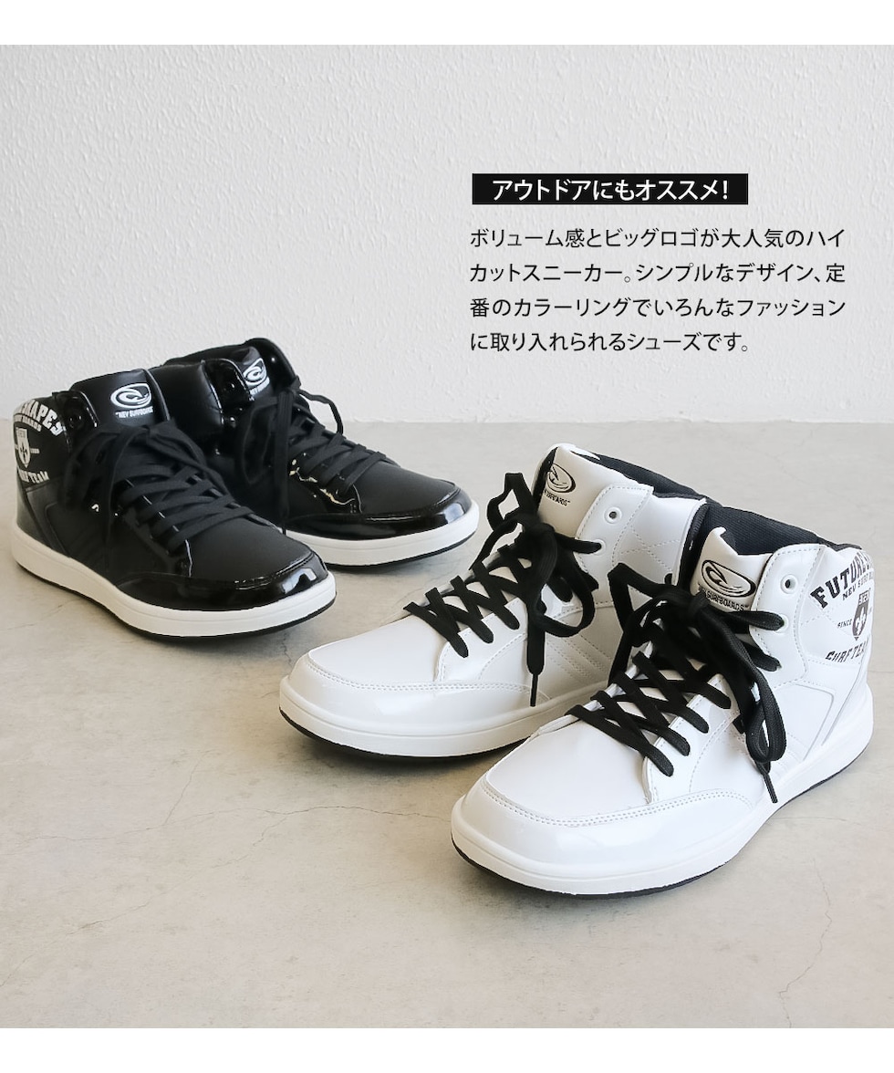 dショッピング |スニーカー メンズ 靴 ハイカット 白 黒 ホワイト ...