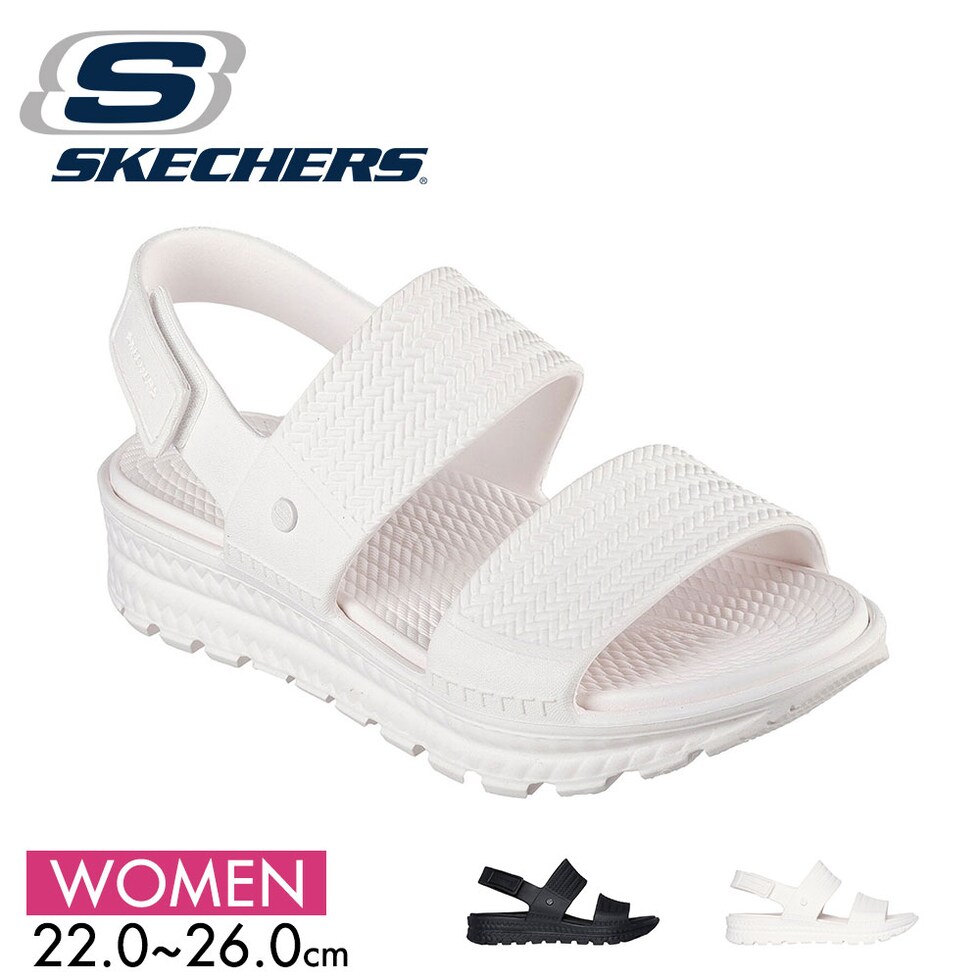 dショッピング |スケッチャーズ サンダル レディース 靴 シューズ 黒