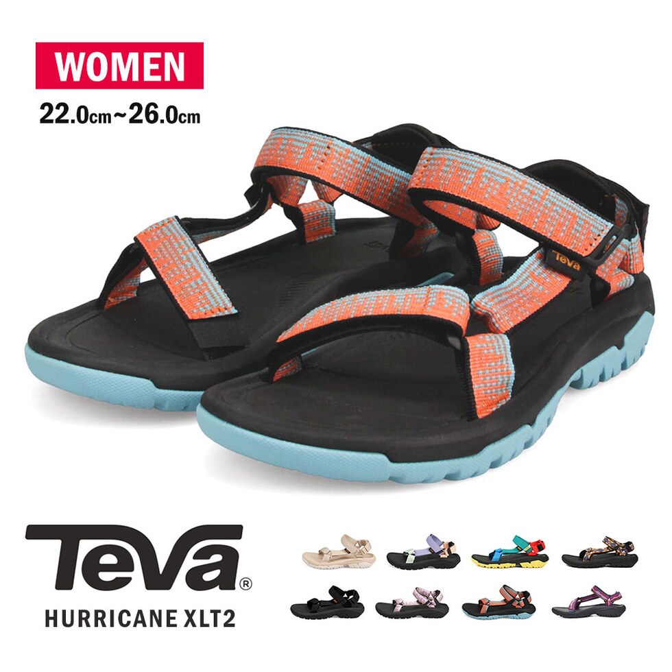 dショッピング |TEVA テバ ハリケーン W HURRICANE XLT2 サンダル レディース ストラップ スポーツサンダル アウトドア 黒  ブラック マルチカラー スポサン 軽量 リゾート 歩きやすい ぺたんこ フラット おしゃれ ビーチサンダル | カテゴリ：コンフォートサンダルの販売  ...