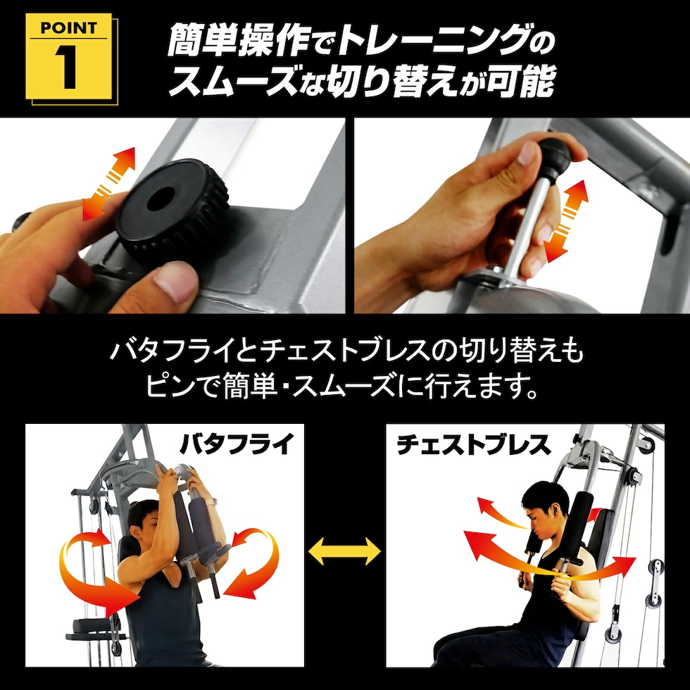 ホームジム　一式　ウエイトトレーニング　直接引取限定 楽天市場】ライシン ホームジム マルチ トレーニング 器具