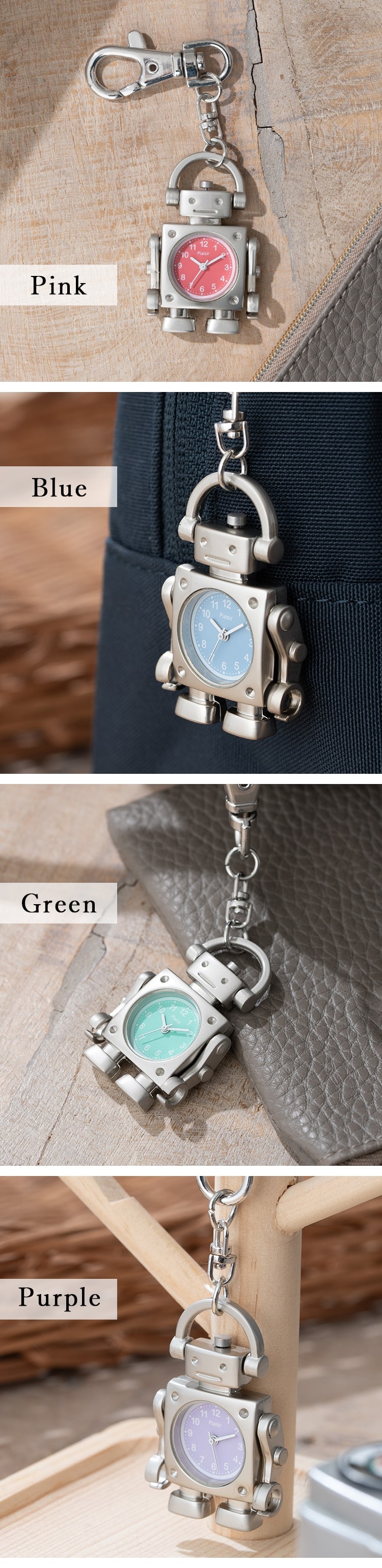 dショッピング |懐中時計 キーホルダー ロボットモチーフ バッグ