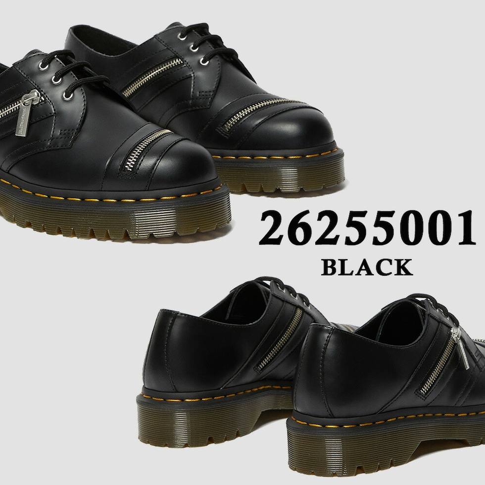 dショッピング |ドクターマーチン 国内正規販売店 レディース メンズ 1461 BEX ZIP 3EYE SHOE １４６１ ベックス ジップ  スリーホール シューズ Dr.Martens 26255001 | カテゴリ：の販売できる商品 | TSURUYA (3231-drm-mw-bex -030)|ドコモの通販サイト