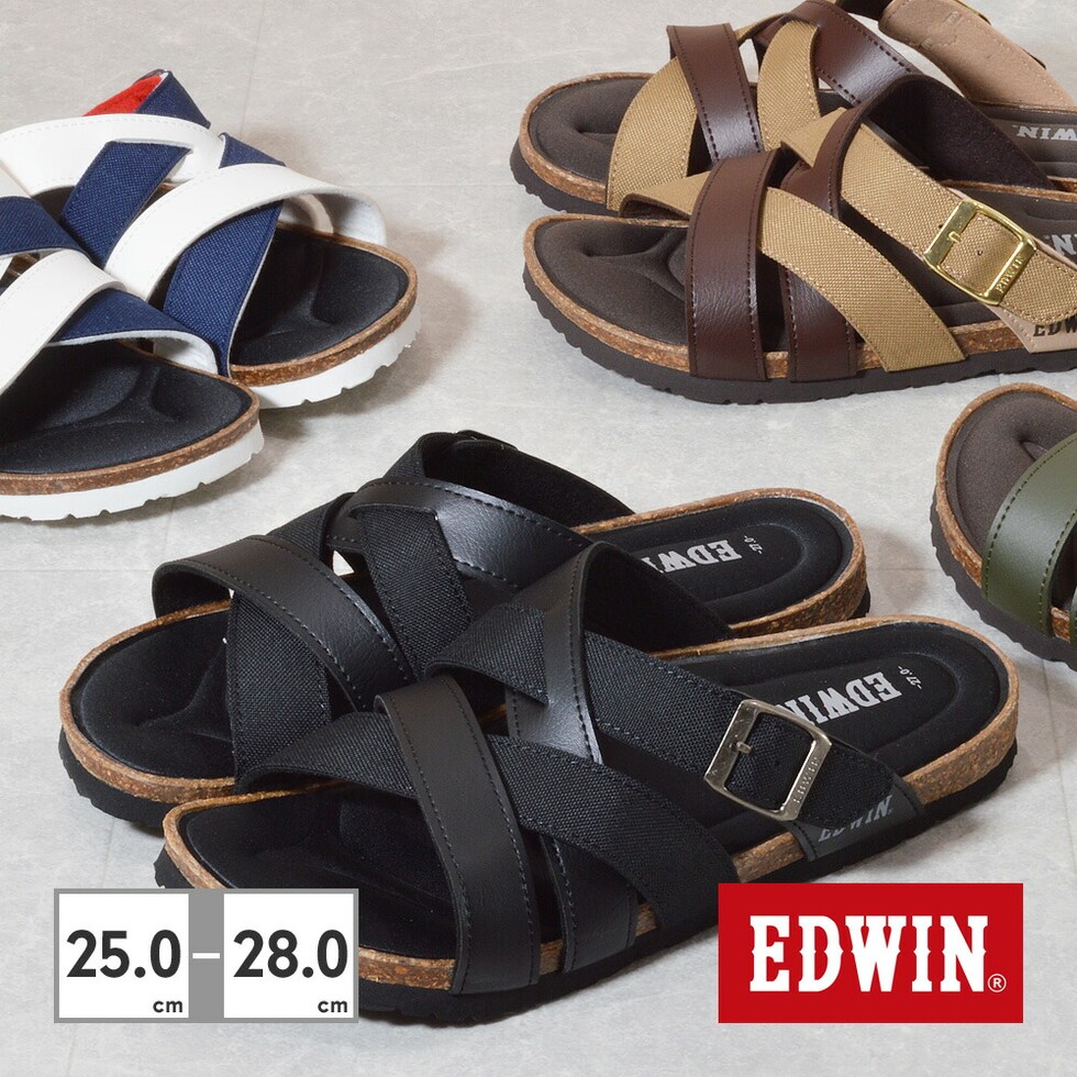 dショッピング |20%OFF エドウィン サンダル メンズ EDWIN EW9063 つっ