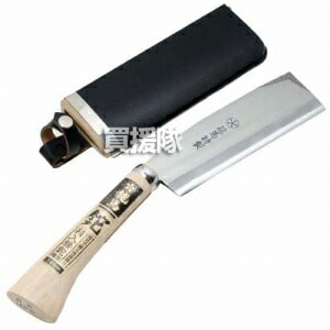 梅鉢龍馬・鞘入腰鉈双刃・165MM・園芸道具・鉈・両刃・DIYツールの画像