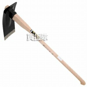 千吉金・越後型平鍬黒打鋼付・3シャク・園芸道具・鍬・地域鍬・DIYツールの画像