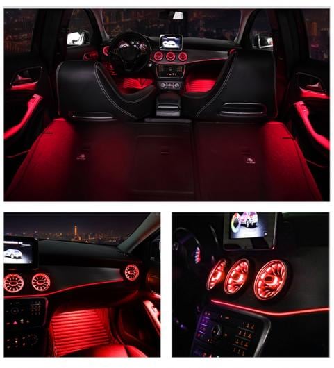 dショッピング |12色 LED 通気口 吹き出し口 タービン ノズル 装飾