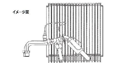 エバポレーター トヨタ アレックス NZE124 1NZFE AT 2001年01月～2006