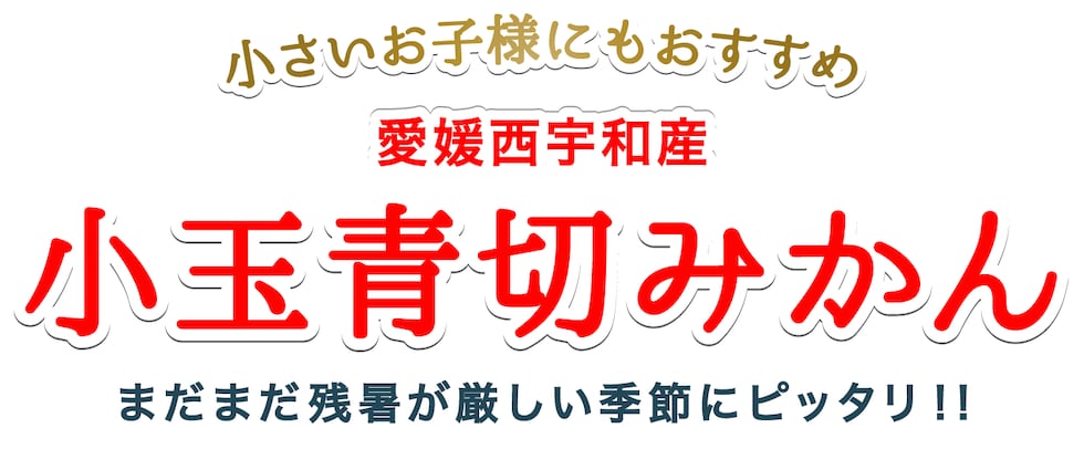 小玉青切みかん