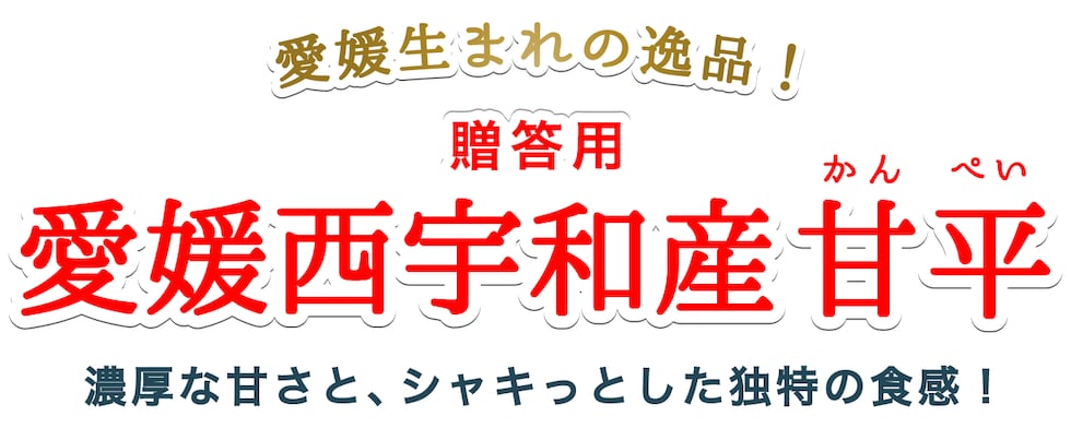 愛媛西宇和産贈答用甘平
