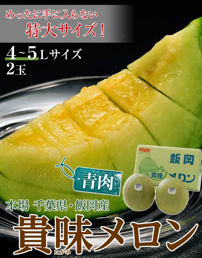 千葉県飯岡産貴味メロン