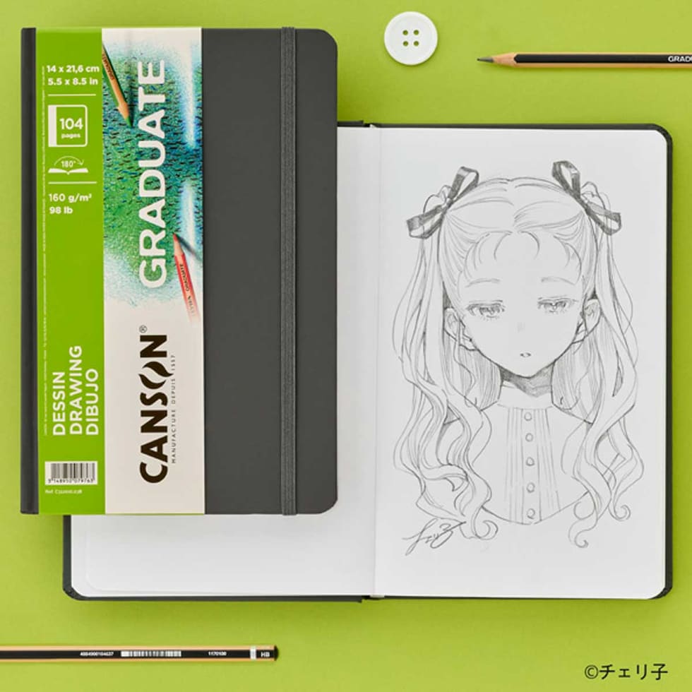 キャンソン グラジュエイトブック ドローイング ホワイトペーパー A5変型 (C31200L038)