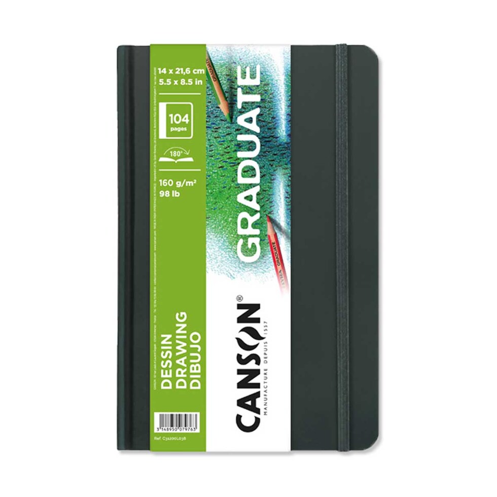 キャンソン グラジュエイトブック ドローイング ホワイトペーパー A5変型 (C31200L038)