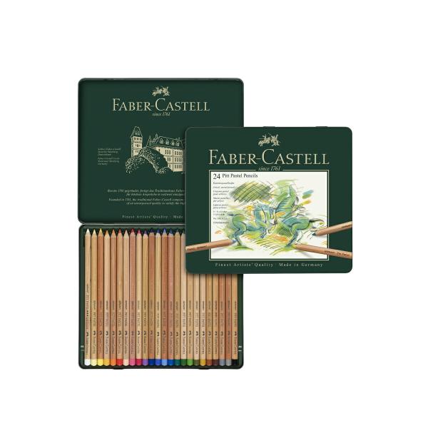 ファーバーカステル ピットパステル色鉛筆セット 24色 (112124)