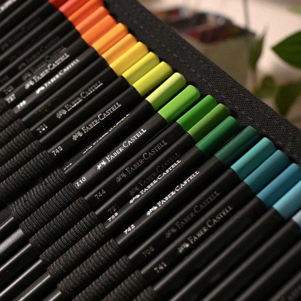 ファーバーカステル ブラックエディション 72色ペンシルロール (116418)