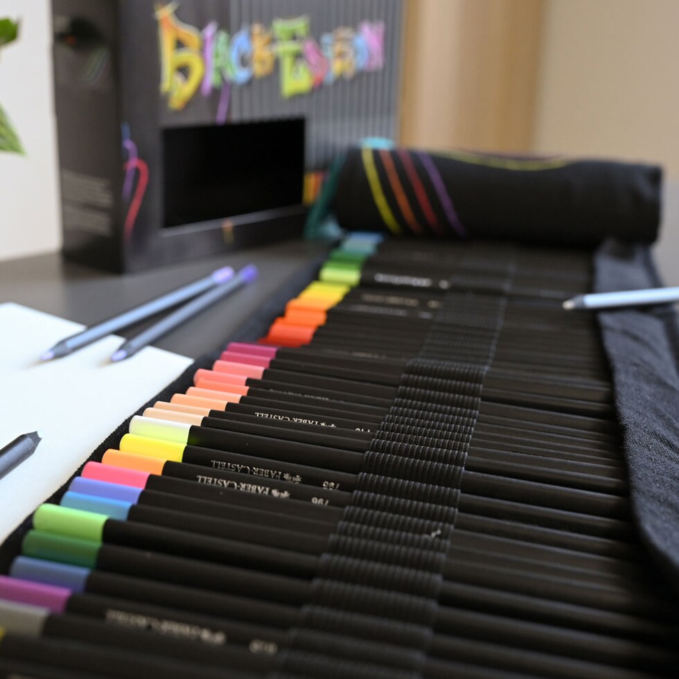 ファーバーカステル ブラックエディション 72色ペンシルロール (116418)