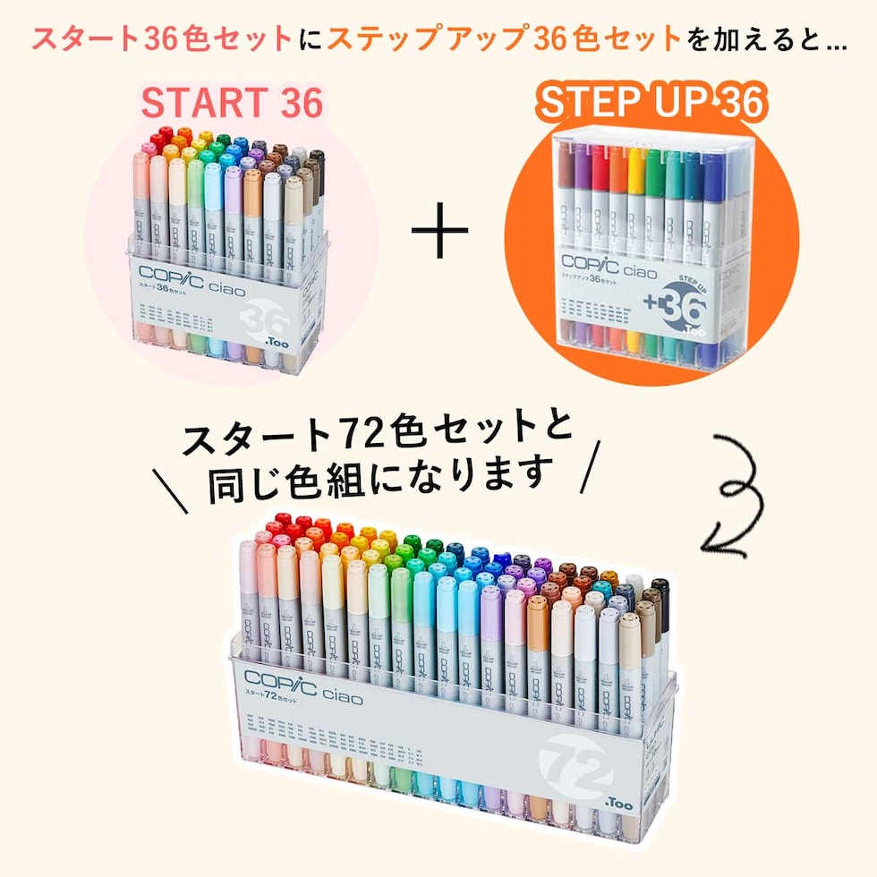 Too コピックチャオ ステップアップ 36色セット(12503106)