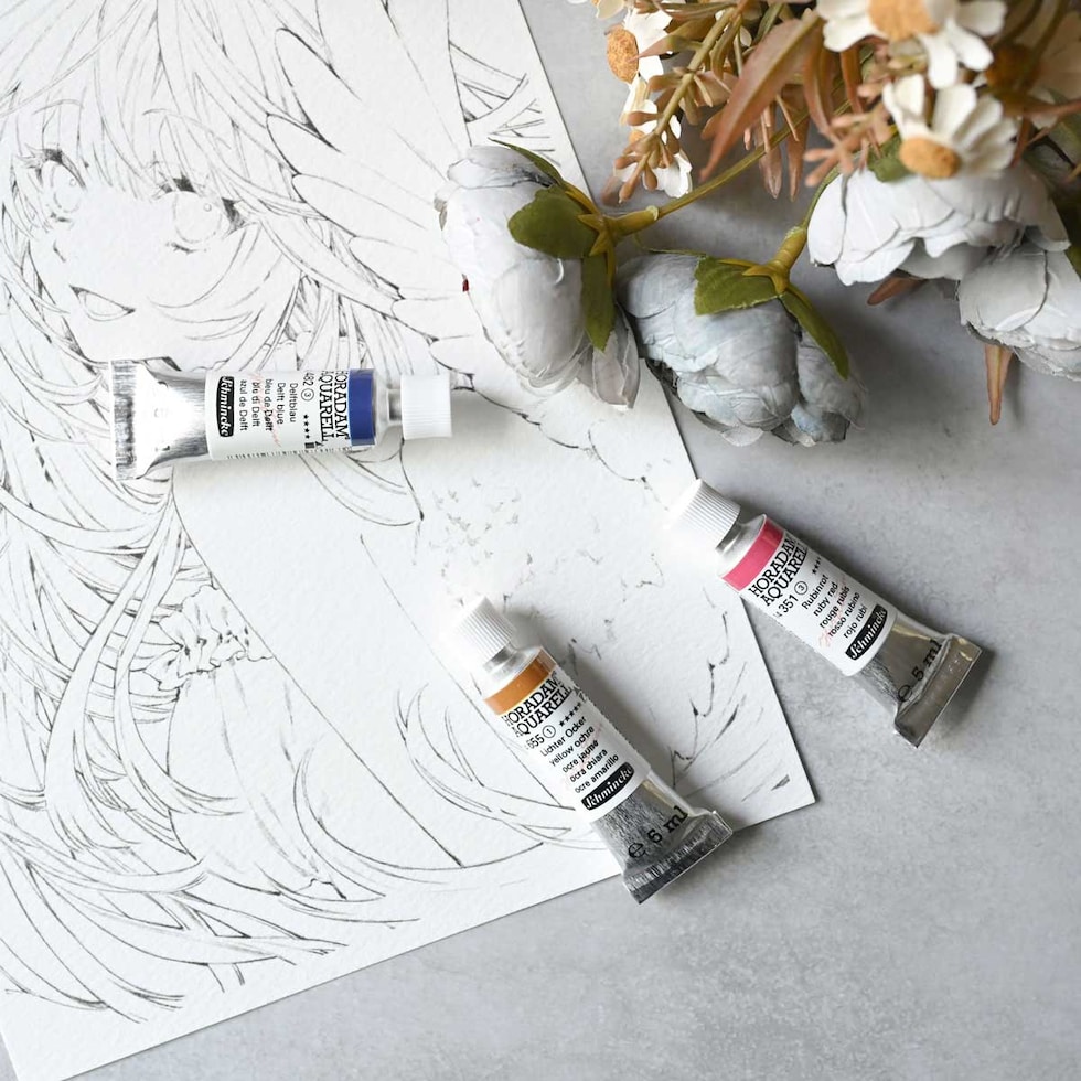 シュミンケ Schmincke なつきセレクト ホラダム水彩絵具3色セット