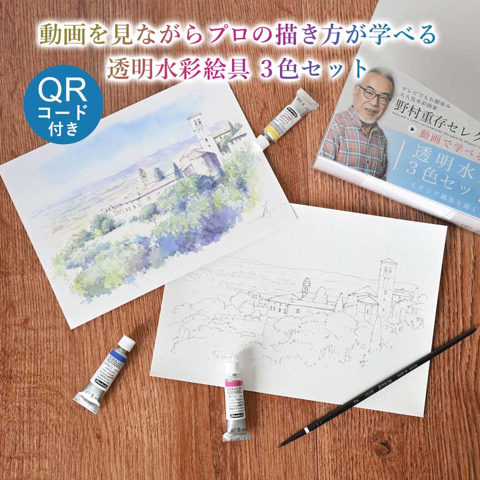 シュミンケ 野村重存セレクト ホラダム透明水彩絵具 3色セット Shmincke