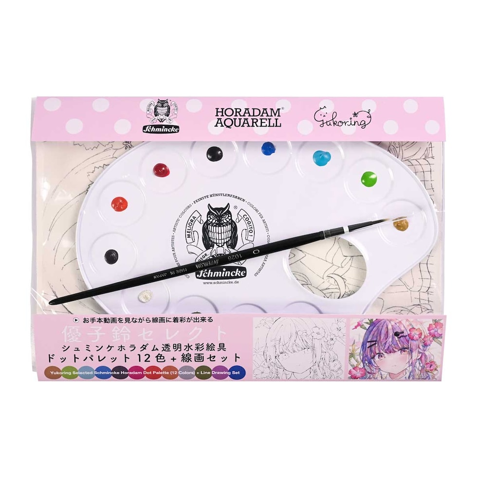 (系列店限定) シュミンケ 優子鈴 ドットパレットセット＋インターロン1026?0号 Shmincke ネコポス可