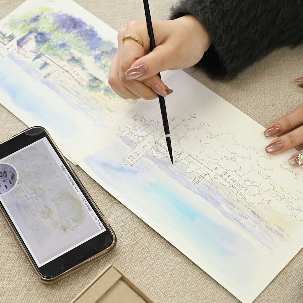 野村先生セレクト シュミンケ ホラダム 透明水彩絵具 3原色ドットパレットセット