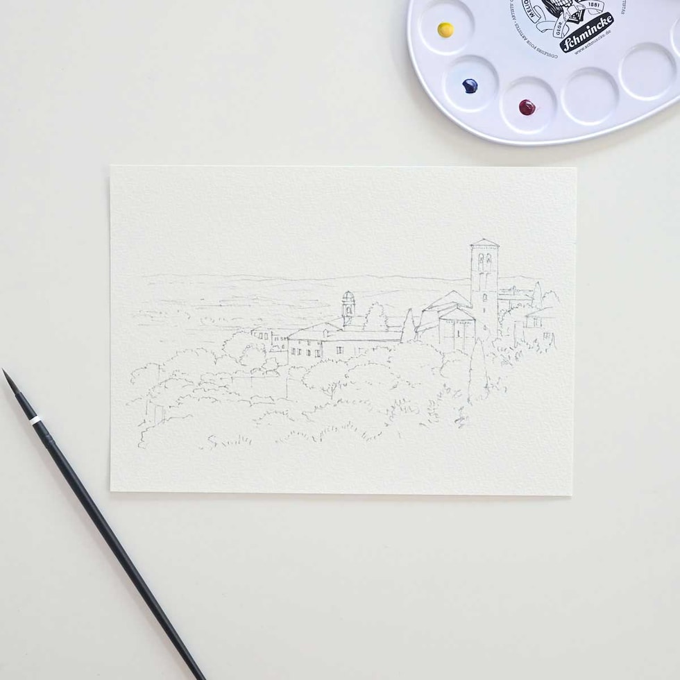 野村先生セレクト シュミンケ ホラダム 透明水彩絵具 3原色ドットパレットセット