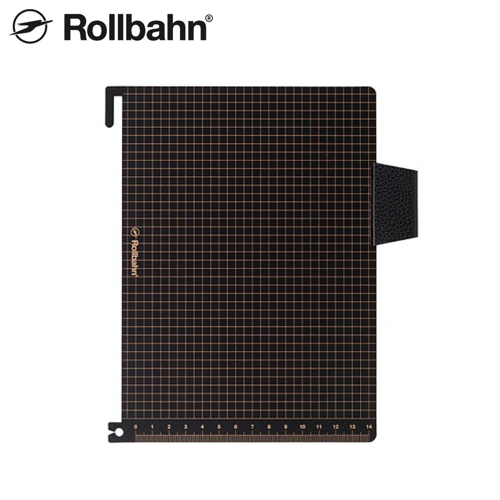 Rollbahn(ロルバーン) ポケット付メモA5用下敷き ブラック 500532