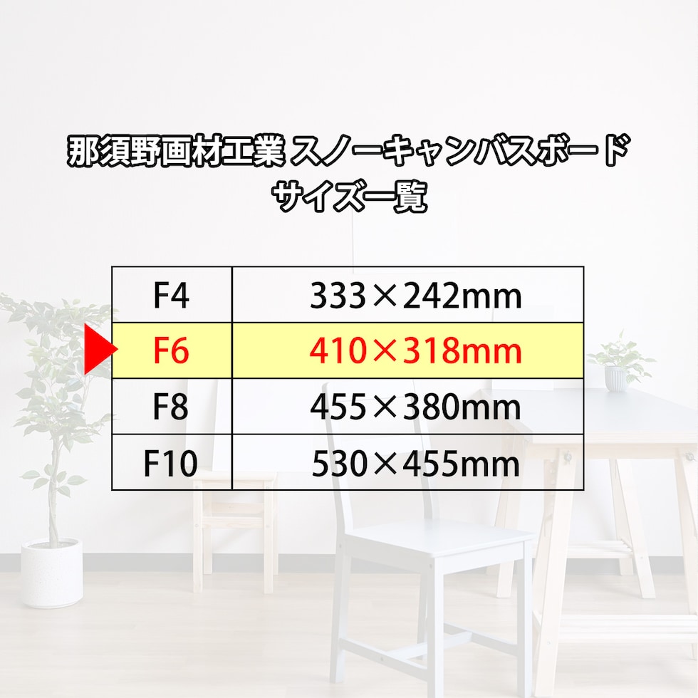 那須野画材工業 スノーキャンバスボード F6