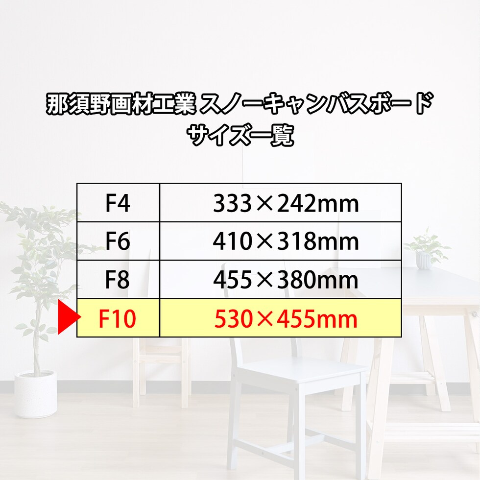 那須野画材工業 スノーキャンバスボード F10