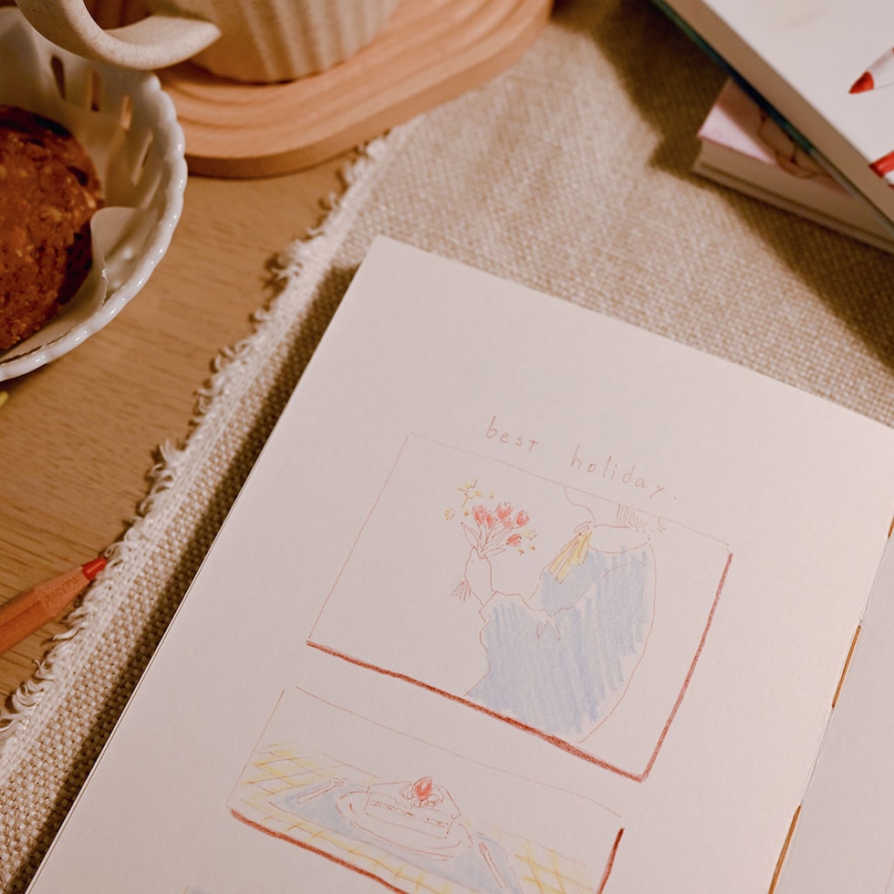 フェリッティ アーティストスケッチブック B6 ブレーメンの牛柄隊 artist by 錫村千景 (FESB-30171) ネコポス可