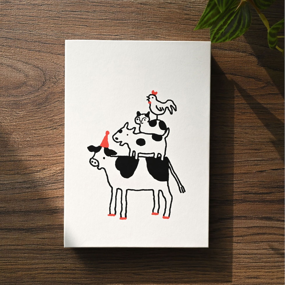 フェリッティ アーティストスケッチブック B6 ブレーメンの牛柄隊 artist by 錫村千景 (FESB-30171) ネコポス可